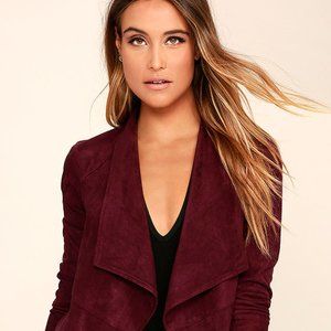 BB Dakota Maroon suede jacket